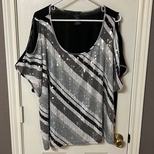 Faded Glory women’s 4X 26W-28W designer shirt